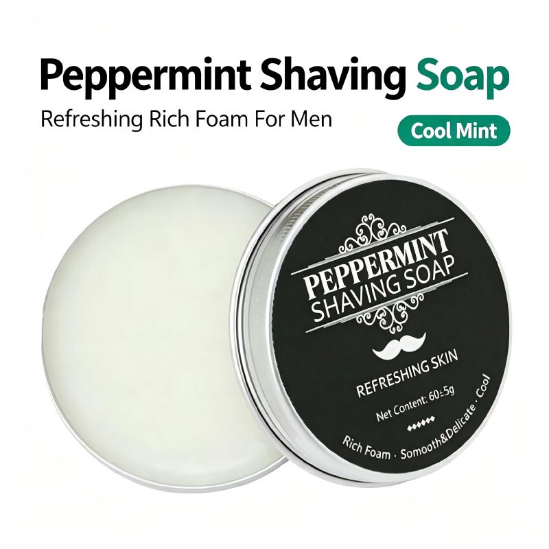 Peppermint Shaving Soap 60g Me - Skincare Barber Daily 评论和价格